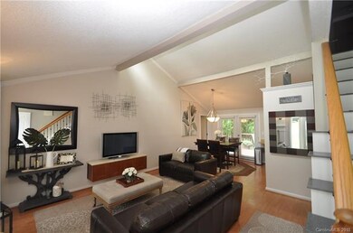 Vaulted ceilings welcome you to this open space.