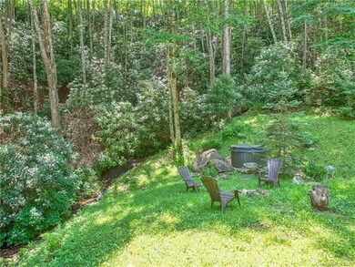 This is why you are in the mountains!  Enjoy the firepit and the hot tub all near the rushing creek