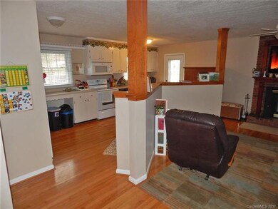 Living room open to kitchen