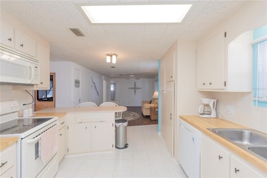 Kitchen opens to the family room.