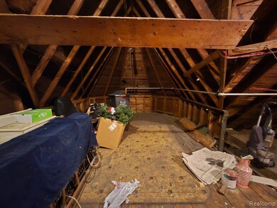 View of unfinished attic