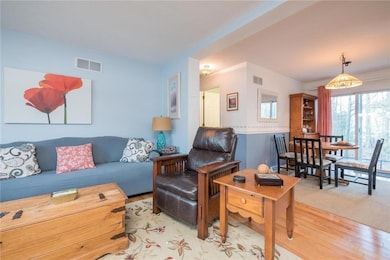 The open floor plan is great for...