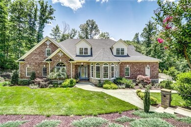 Brick Exterior with Hardiplank & Stone Accents