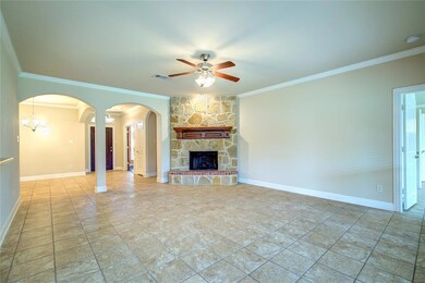 stone fireplace  gas