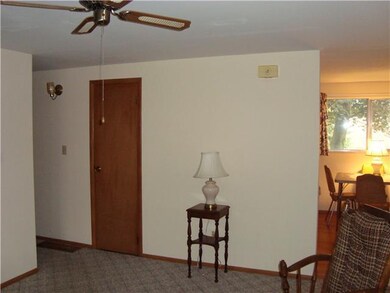 Living Room Livingroom looking into kitchen and ha