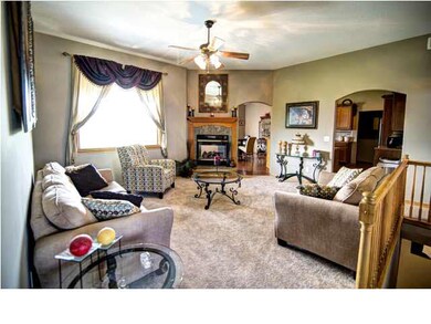 Living Room with Fire Place