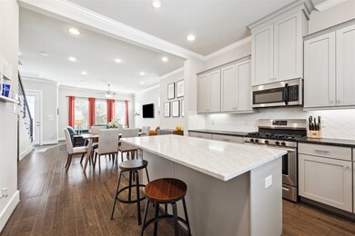 Abundant storage space in the shaker-style cabinet
