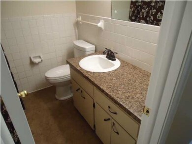 New countertop in hall bath, new toilet, sink & fa