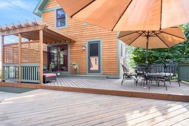 Back deck in summer