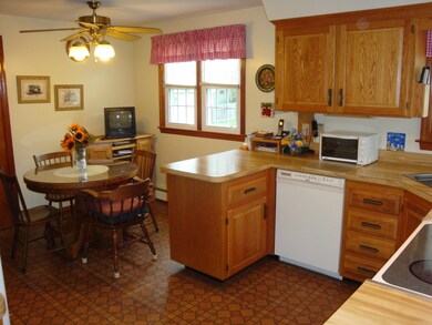 Kitchen and casual eating area
