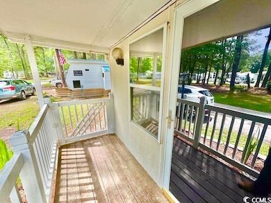 Deck with covered porch