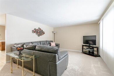 Newer carpet. Flows easily to the dining area