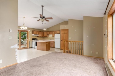 Living room in the upper unit