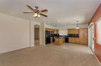 Family Room and Kitchen