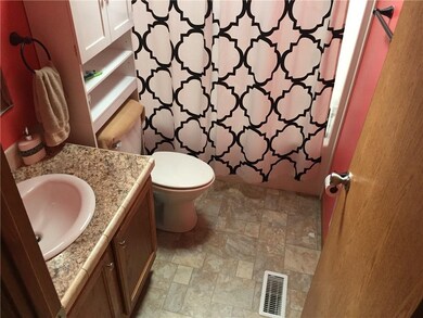 Second bathroom with skylight