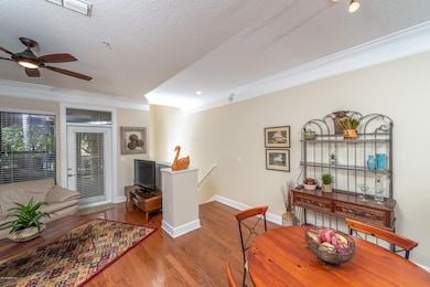 Living room and eating area
