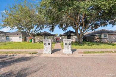 View of front of home with a front yard