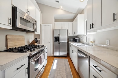 Alternate view of kitchen- note pantry
