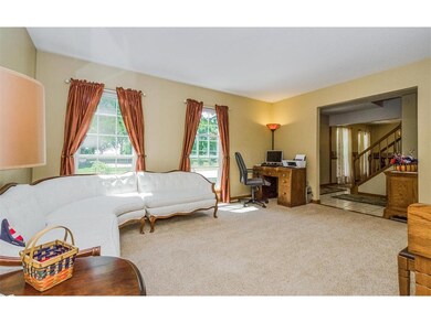 The formal living room adds to the statement of st