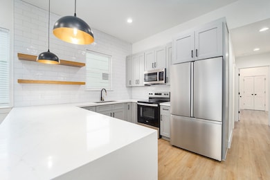 Kitchen with New Fridge