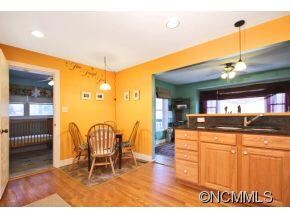 Kitchen Opens to Living