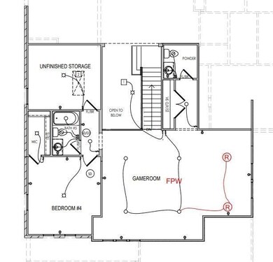 Home under construction now! Blueprint second level!