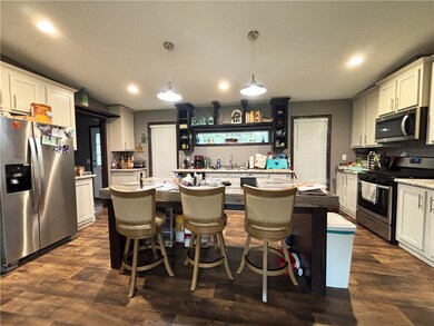 Kitchen with eat at island