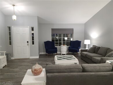 Foyer and living room