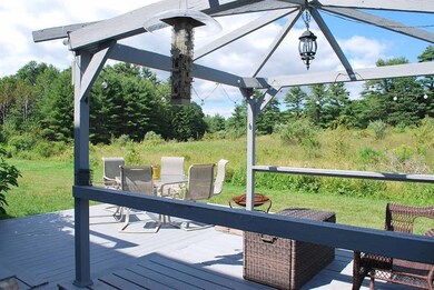Deck area off the dining area.