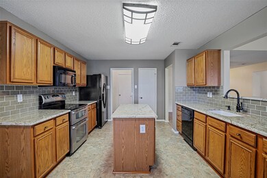 Beautiful Granite counter tops and subway tile backsplash