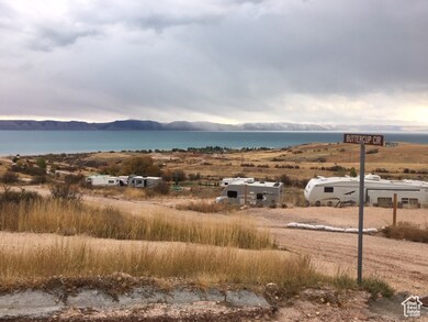 Mountain view featuring a water view