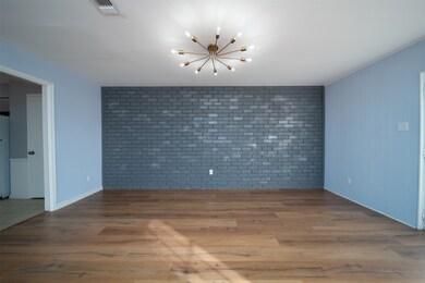 Fresh designer paint and new light fixture.