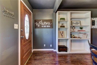 Entry with engineered hardwood flooring!