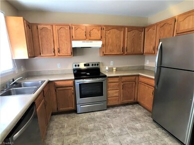 Kitchen with an abundance of cabinets and counter space.  All matching Frigidaire Stainless Steel appliances.