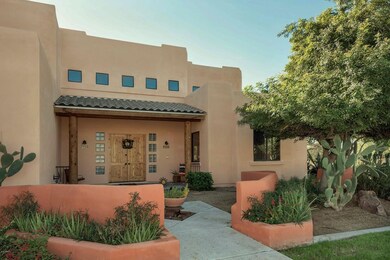 Front Courtyard with Parapet Walls