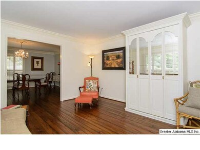This view of the Living Room shows the large openi