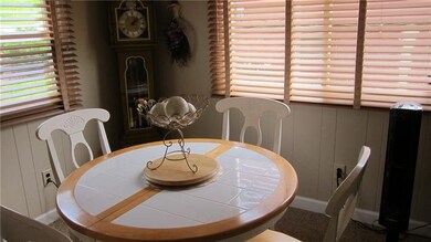 Dining area open to living room and kitchen!