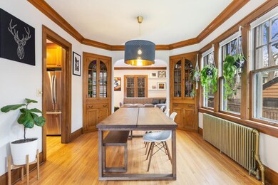 Dining room with access to the family room and kit