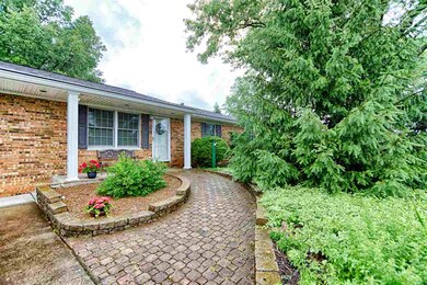 Paved walk to front porch.