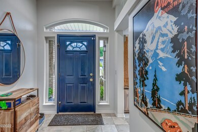 Front door from interior