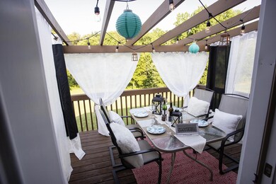 Spacious, newly painted back deck perfect for entertaining...