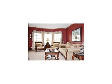 Family Room. Formal living with cherry crown moldi