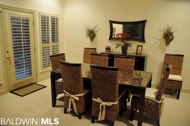 Formal Dining Room has easy access to kitchen, living room and back entrance