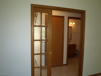 Beveled glass pocket doors