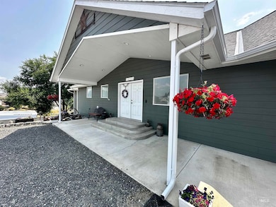 Covered front door entry