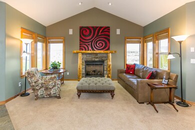 Great Room with Custom Fireplace