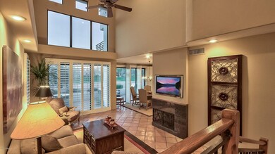 Living Room w/ Soaring Ceiling