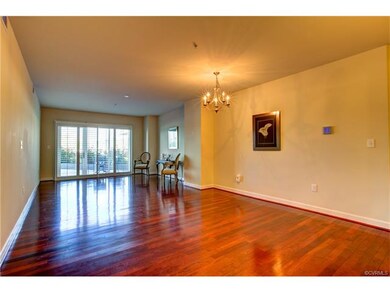Engineered hardwood floors are warm Cherry wood in