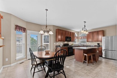 Breakfast room opens to kitchen!
