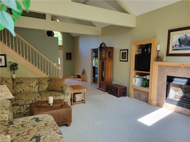 OPEN AND SPACIOUS- GAS FIREPLACE WITH TILED HEARTH